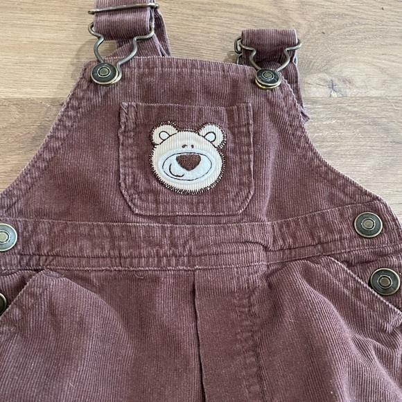 First Moments Bottoms 5 For 2 Brown Corduroy Baby Overalls 36